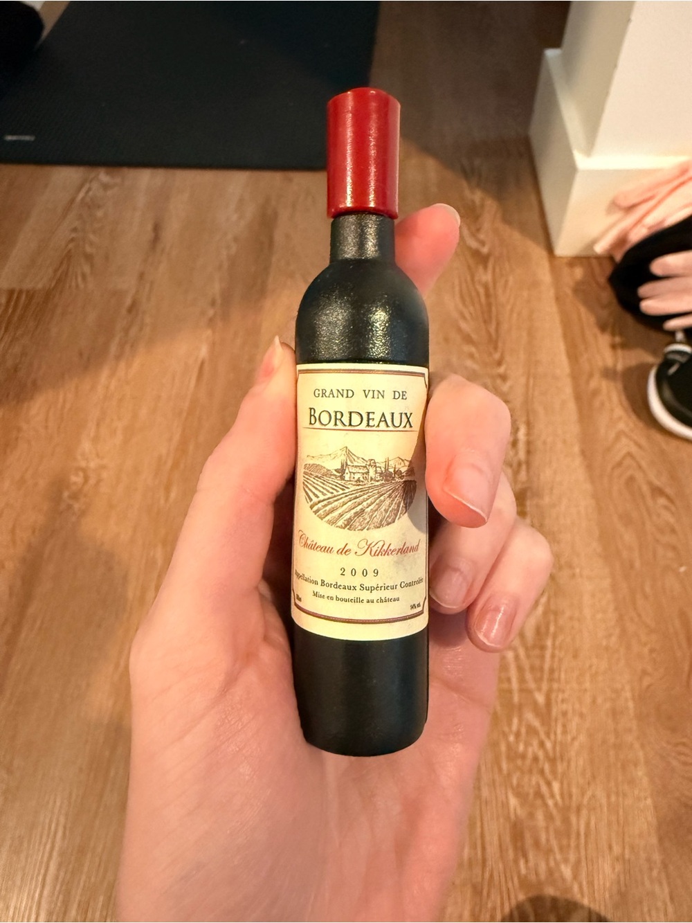 Wine bottle shaped wine key
